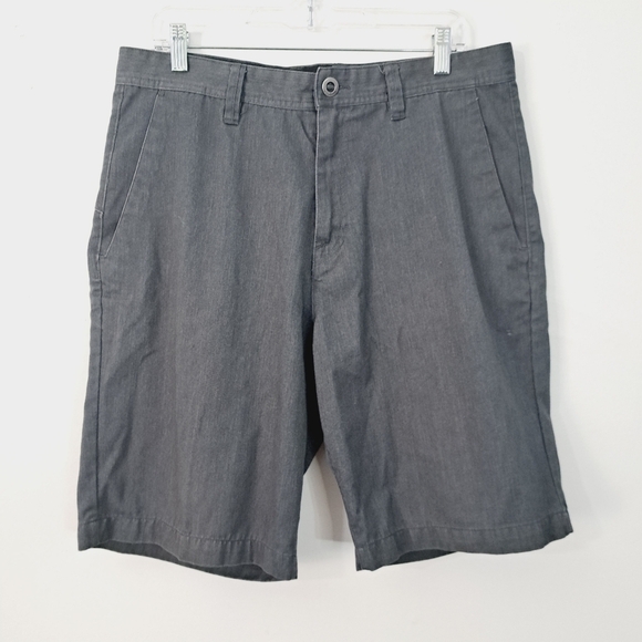 Volcom Frickin Chino Shorts In Charcoal Heather 34 - Picture 7 of 7
